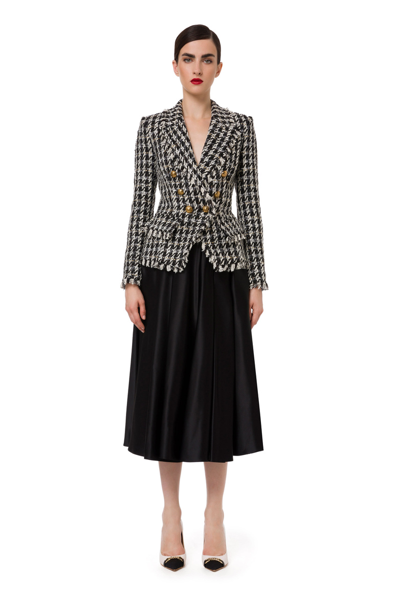 Circle skirt with waistband - Skirts | Elisabetta Franchi® Outlet