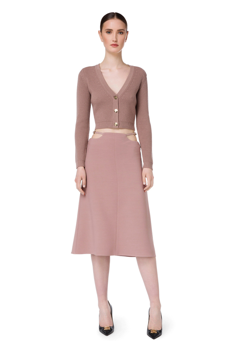 Fitted longuette - Midi Skirts | Elisabetta Franchi® Outlet