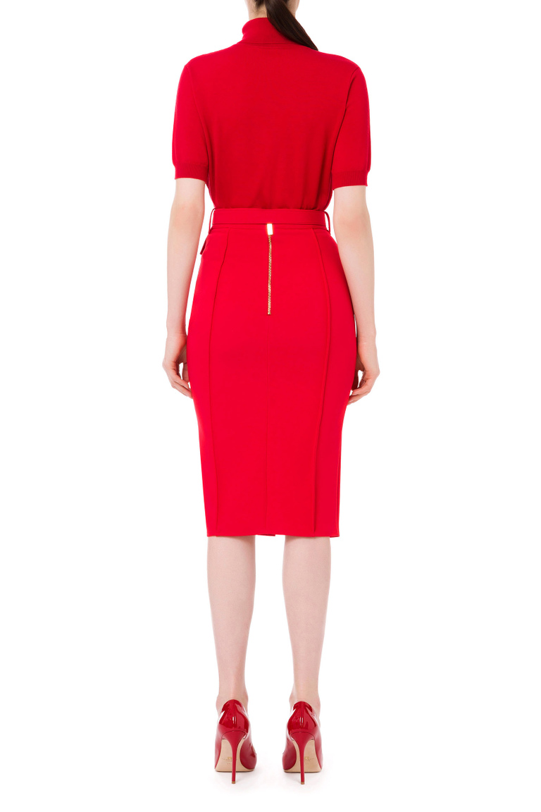 Pencil skirt with studs - Midi Skirts | Elisabetta Franchi® Outlet