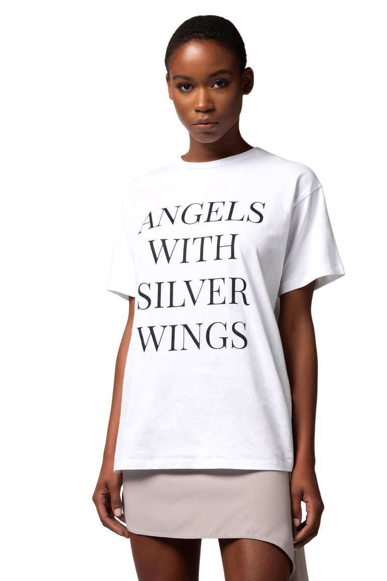 T-shirt in jersey con stampa - Top e T-shirts | Elisabetta Franchi® Outlet