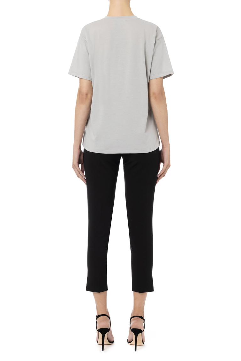 T-Shirt aus Jersey mit Logo - Top e T-shirts | Elisabetta Franchi® Outlet