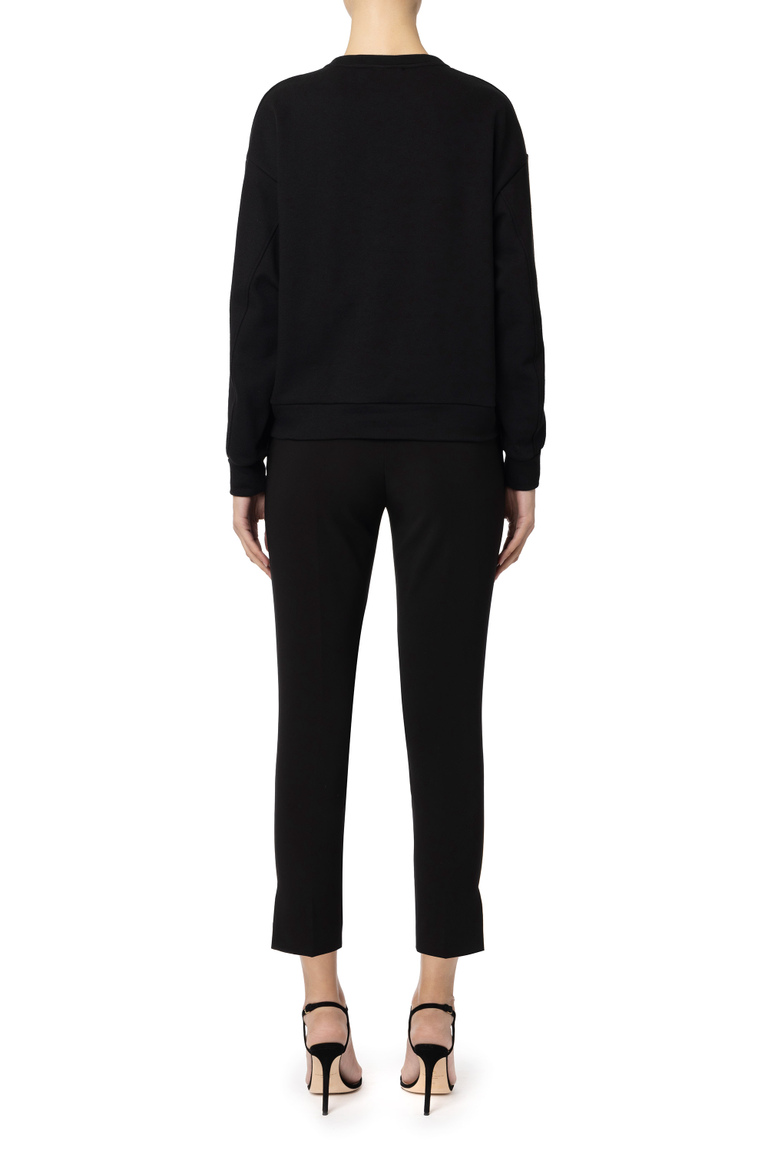 Sudadera con escote redondo - Sudaderas | Elisabetta Franchi® Outlet