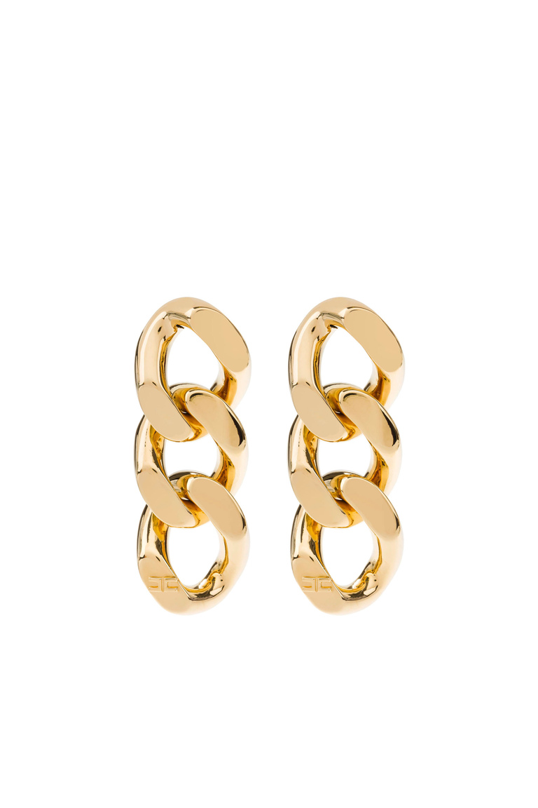 Maxi-chain pendant earrings - Accessories | Elisabetta Franchi® Outlet