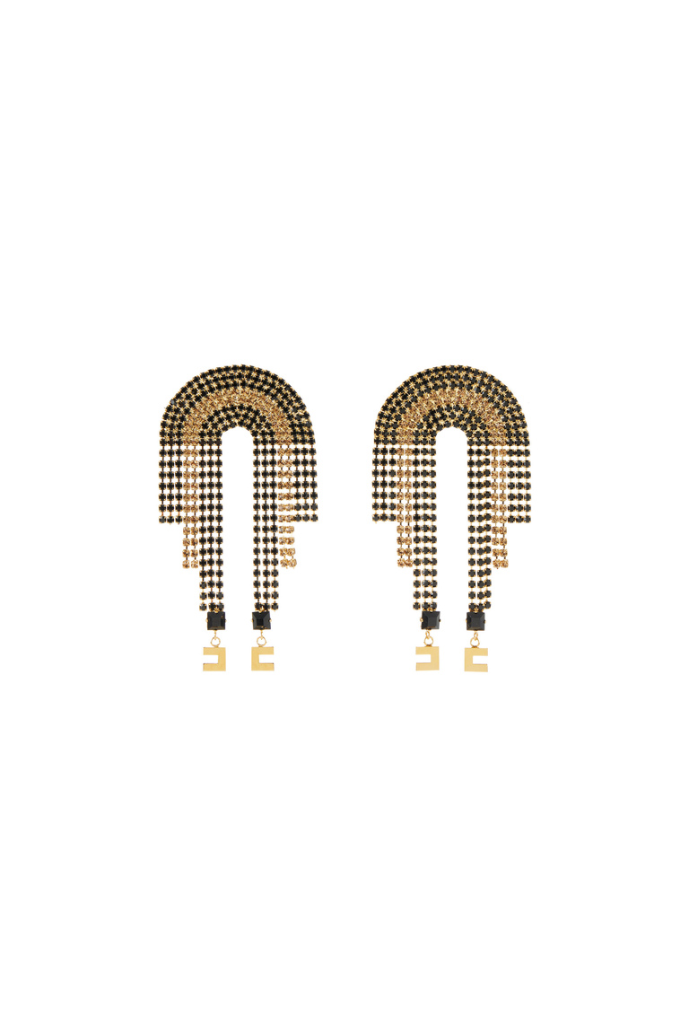 Boucles d’oreilles avec chaîne de strass - Accessoires | Elisabetta Franchi® Outlet