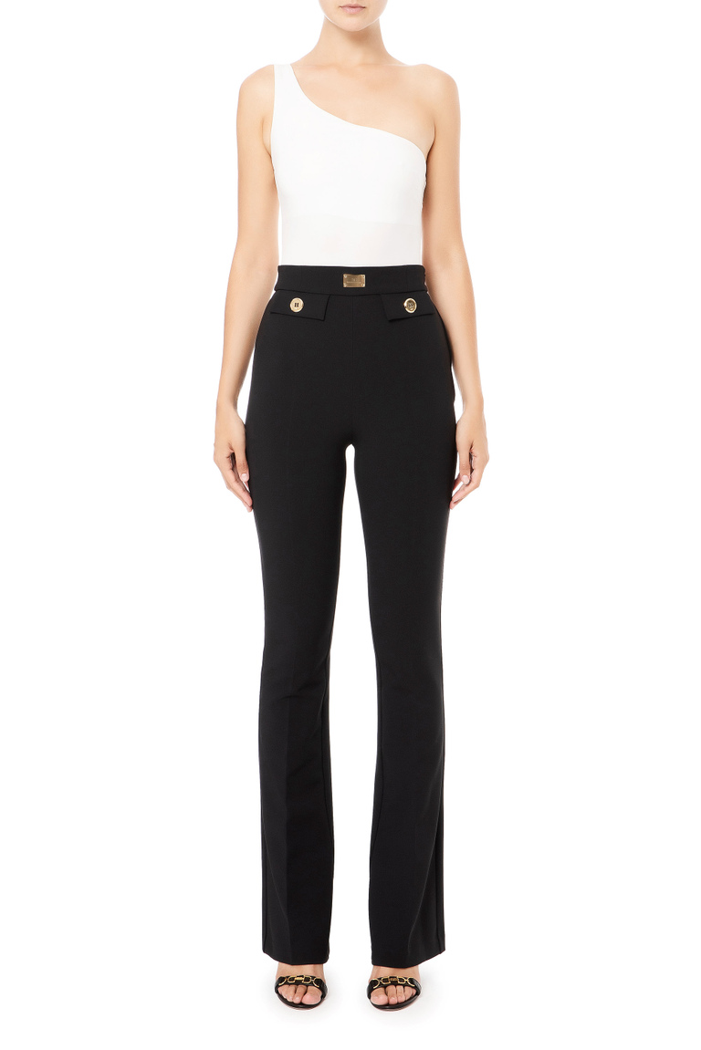 Bell-bottom trousers - Tailored Trousers | Elisabetta Franchi® Outlet