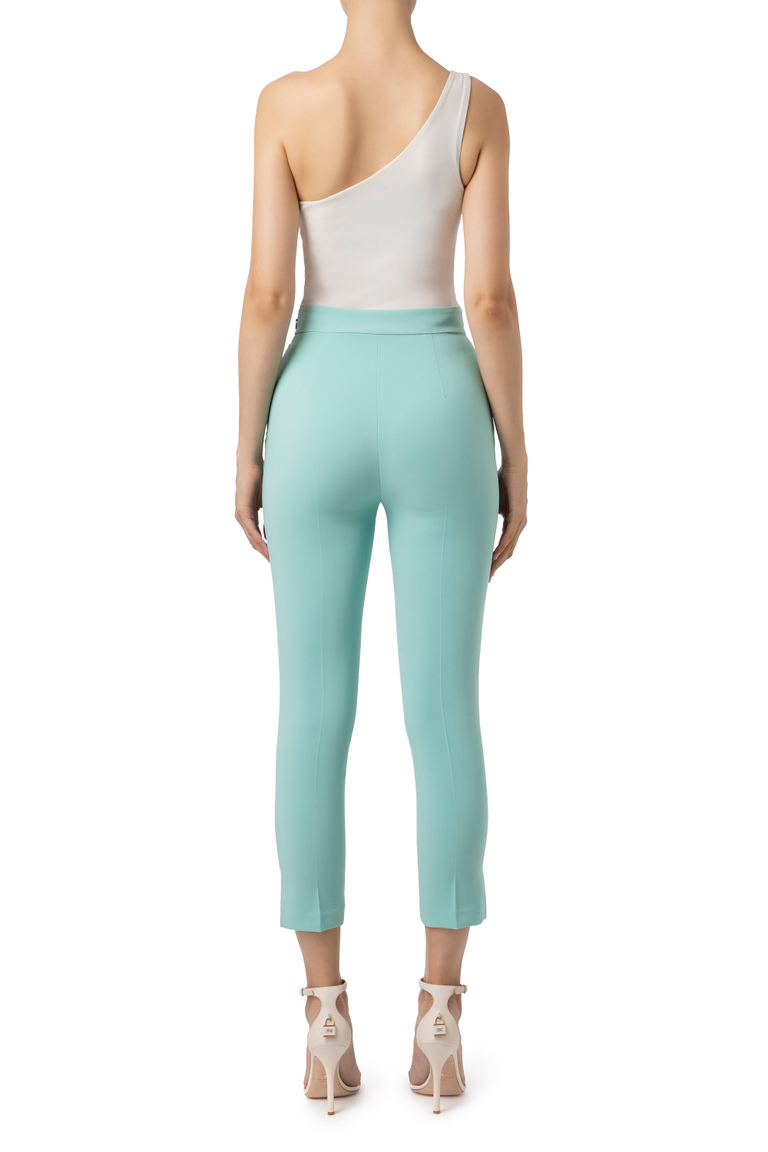 Cigarette trousers with charm - Skinny Trousers | Elisabetta Franchi® Outlet
