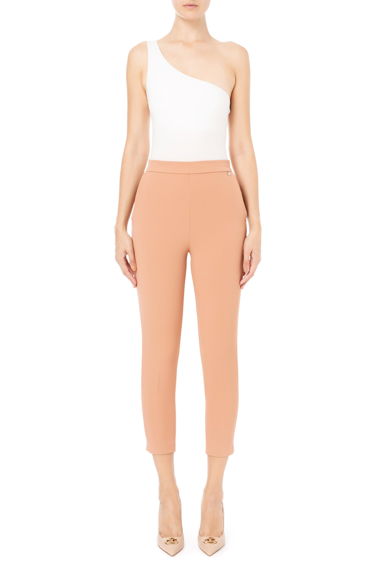 Trousers with waistband - Skinny Trousers | Elisabetta Franchi® Outlet