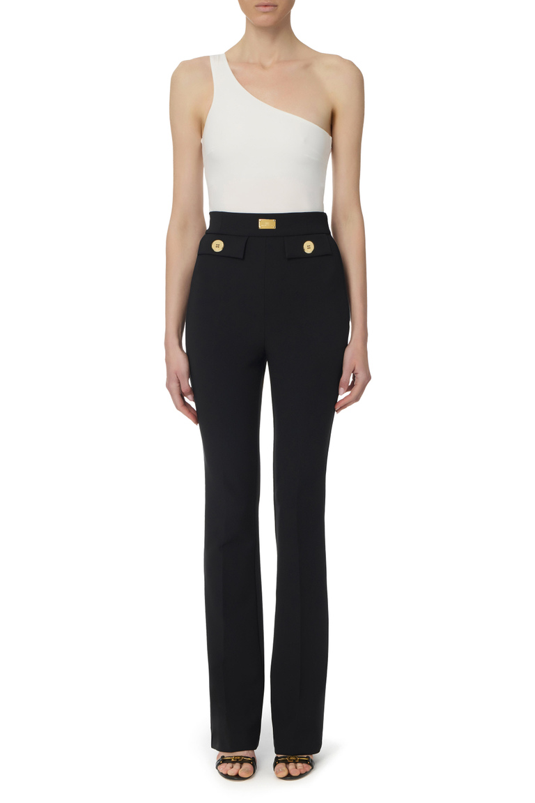Flared pants - Trousers | Elisabetta Franchi® Outlet