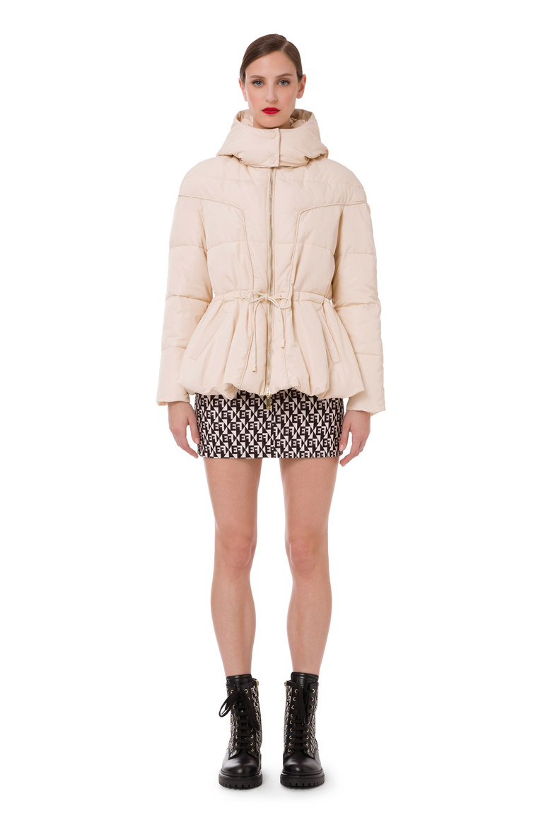 Short down jacket with doll effect - Winter Classics | Elisabetta Franchi® Outlet