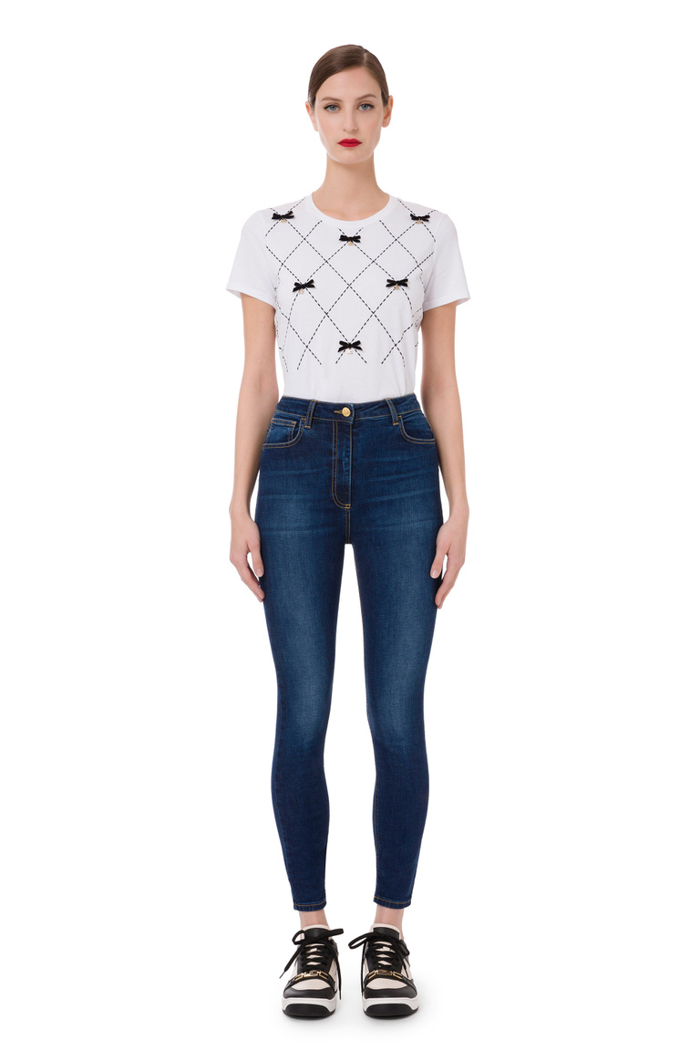 Five-pocket skinny jeans - Skinny Jeans | Elisabetta Franchi® Outlet