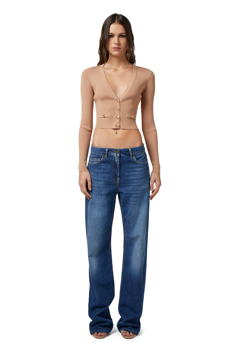 Palazzo jeans - Wide Jeans | Elisabetta Franchi® Outlet