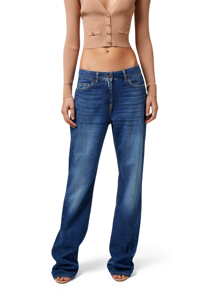 Palazzo jeans - Wide Jeans | Elisabetta Franchi® Outlet