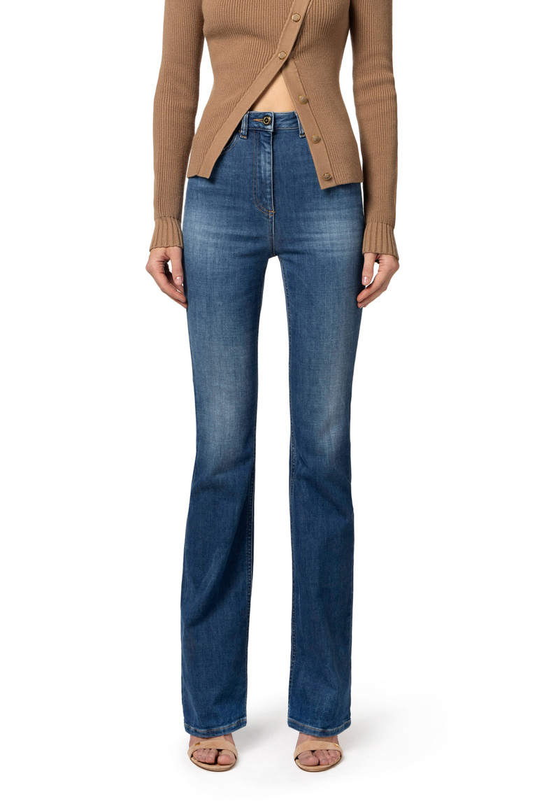 Pantalón denim de campana - Apparel | Elisabetta Franchi® Outlet