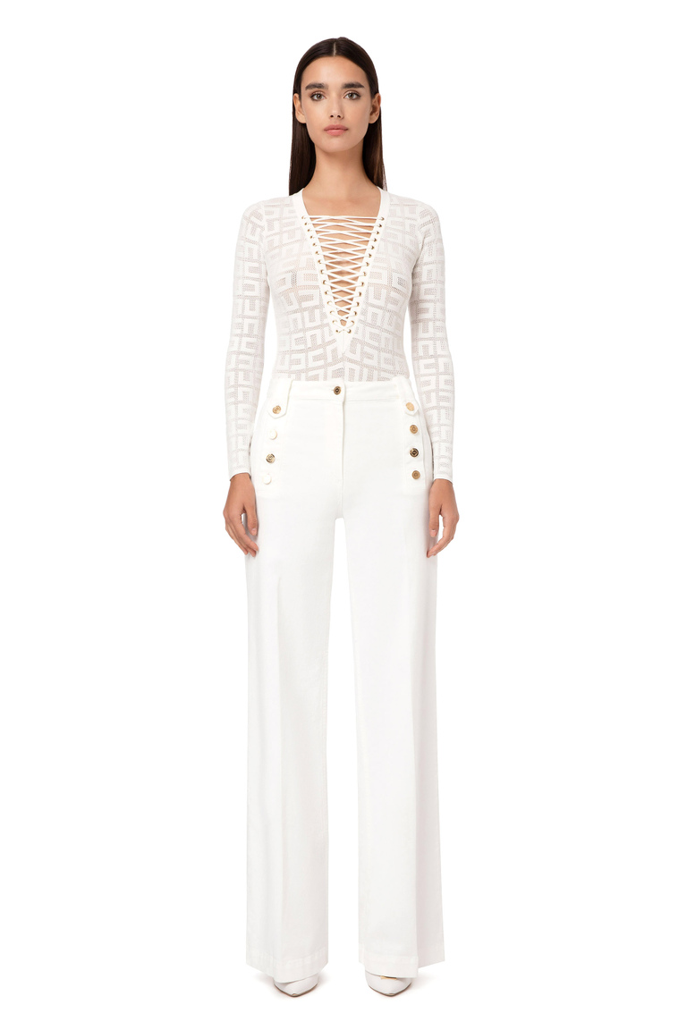 Palazzo trousers - Regular Jeans | Elisabetta Franchi® Outlet