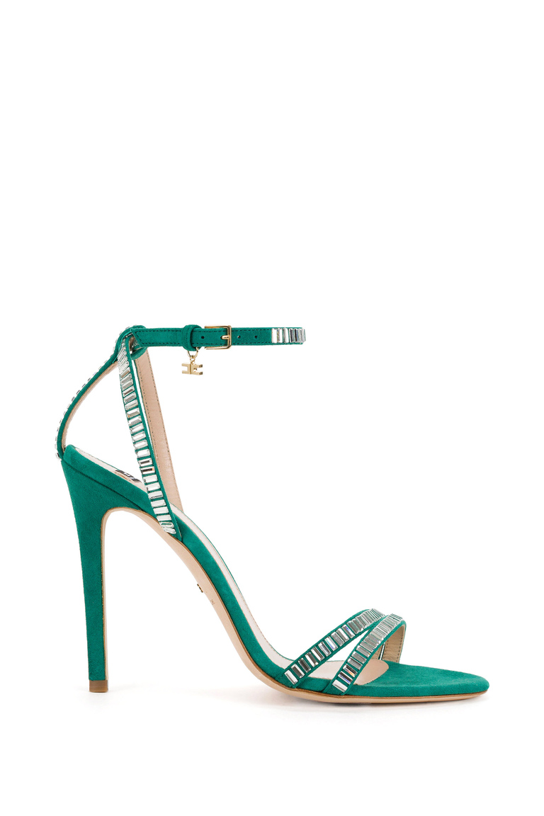 Jewel sandals with rhinestones - Sandal | Elisabetta Franchi® Outlet