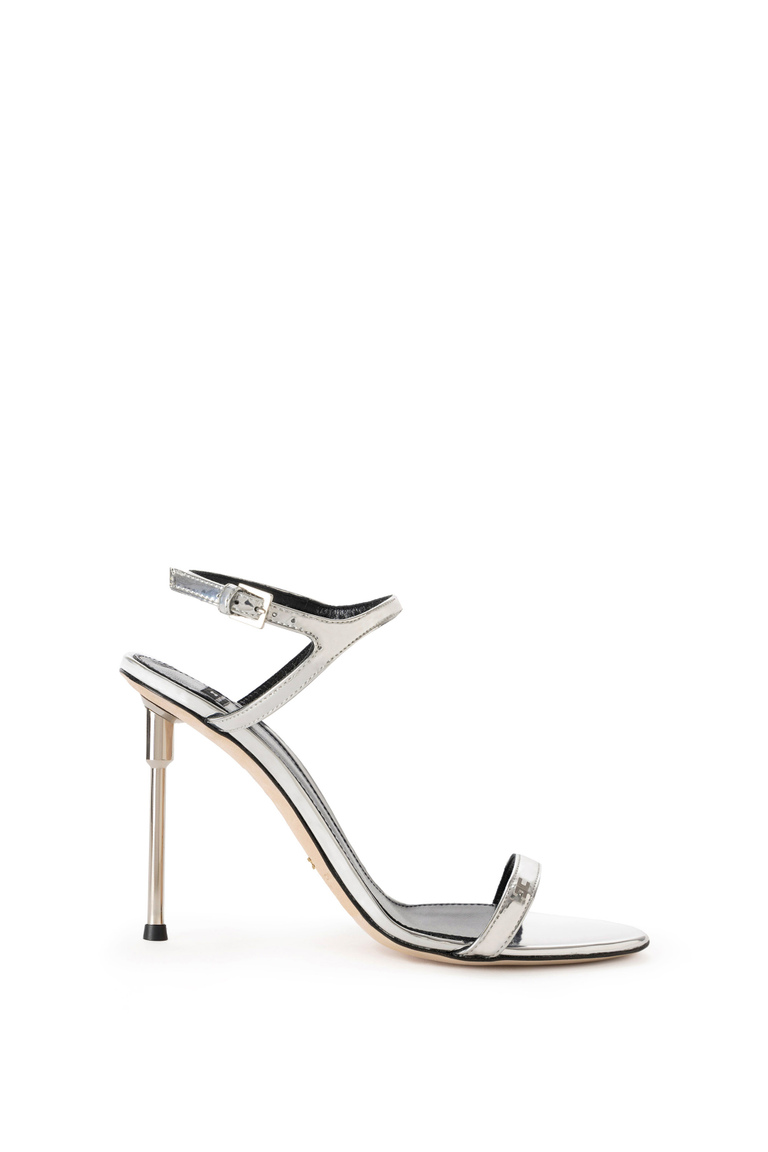 Metallic leather sandals - Sandal | Elisabetta Franchi® Outlet