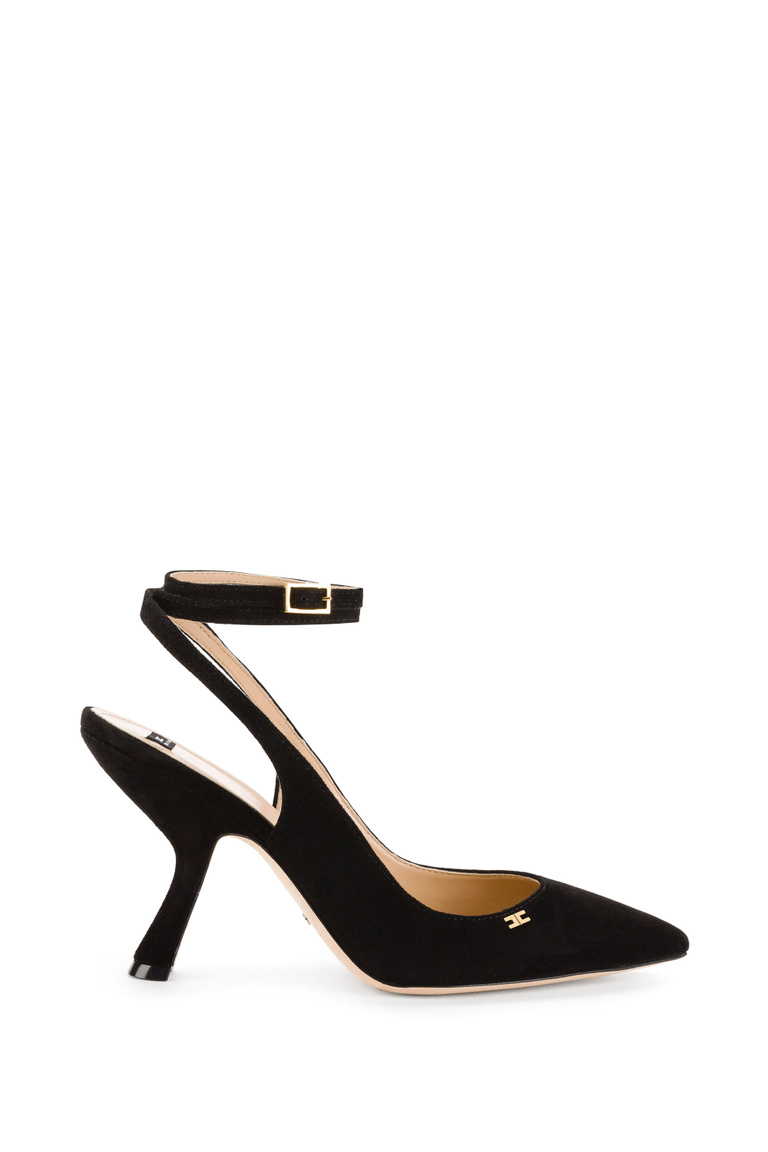 Slingback sandals with rounded heels - Shoes | Elisabetta Franchi® Outlet