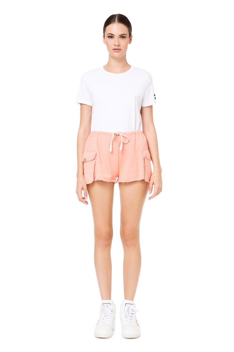 Fleece shorts with pockets - Shorts | Elisabetta Franchi® Outlet