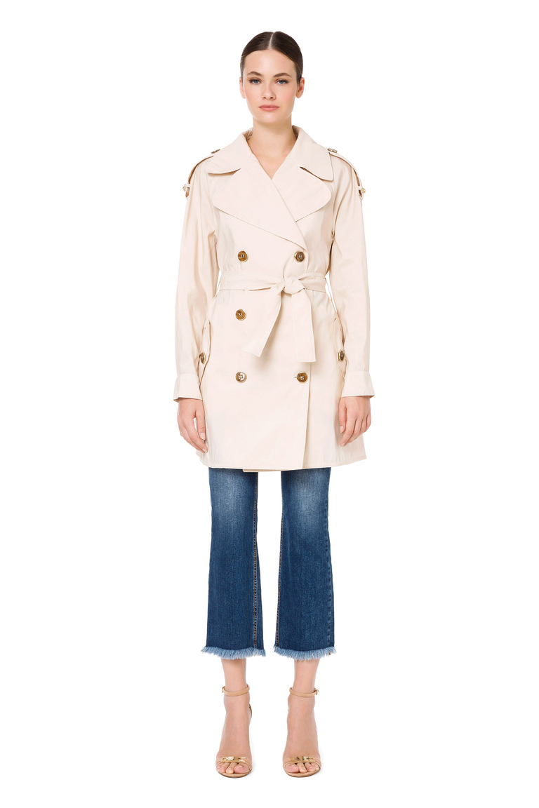 Oversized duster coat with lapels - Trench Coats | Elisabetta Franchi® Outlet