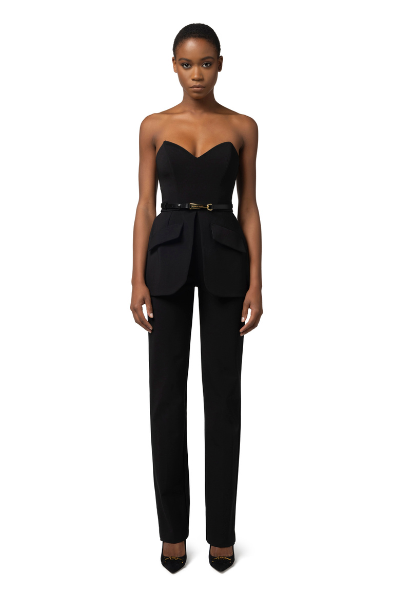 Tuta in tessuto tecnico con corpetto - Tute | Elisabetta Franchi® Outlet