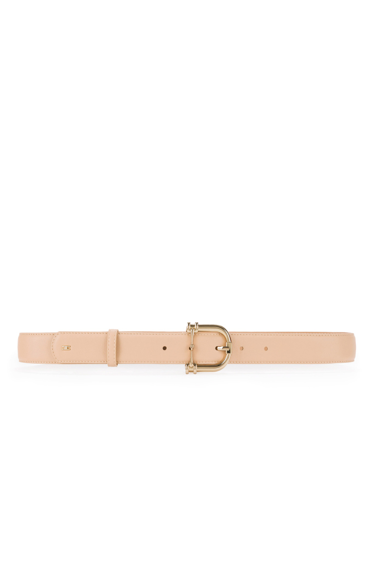 Cinturón regular con hebilla horsebit - Cinturones | Elisabetta Franchi® Outlet