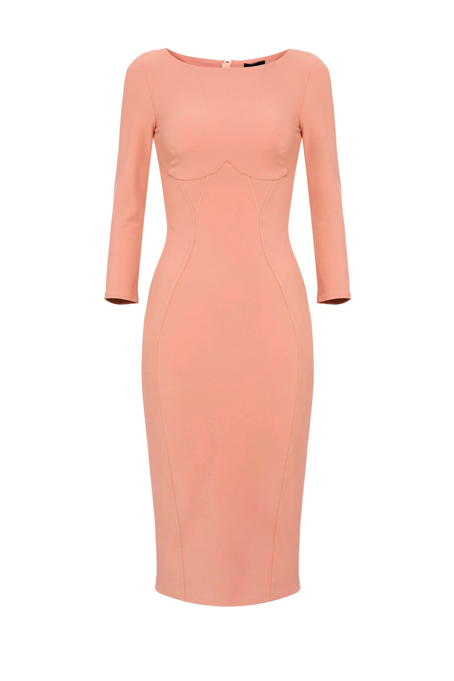 Sheath dress with open neckline on the back - Elisabetta Franchi® Outlet