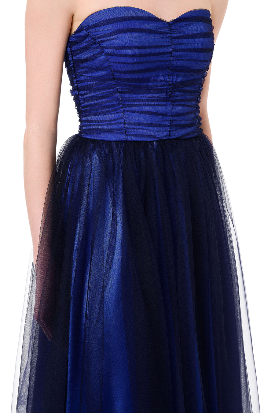 Abito lungo Red Carpet in tulle - Elisabetta Franchi® Outlet