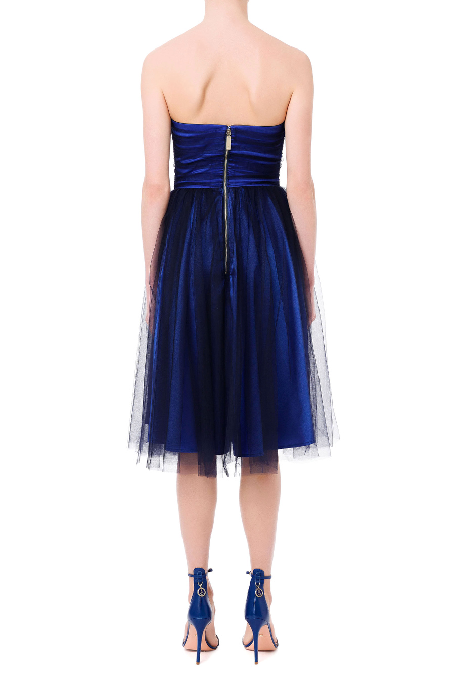 Abito lungo Red Carpet in tulle - Elisabetta Franchi® Outlet
