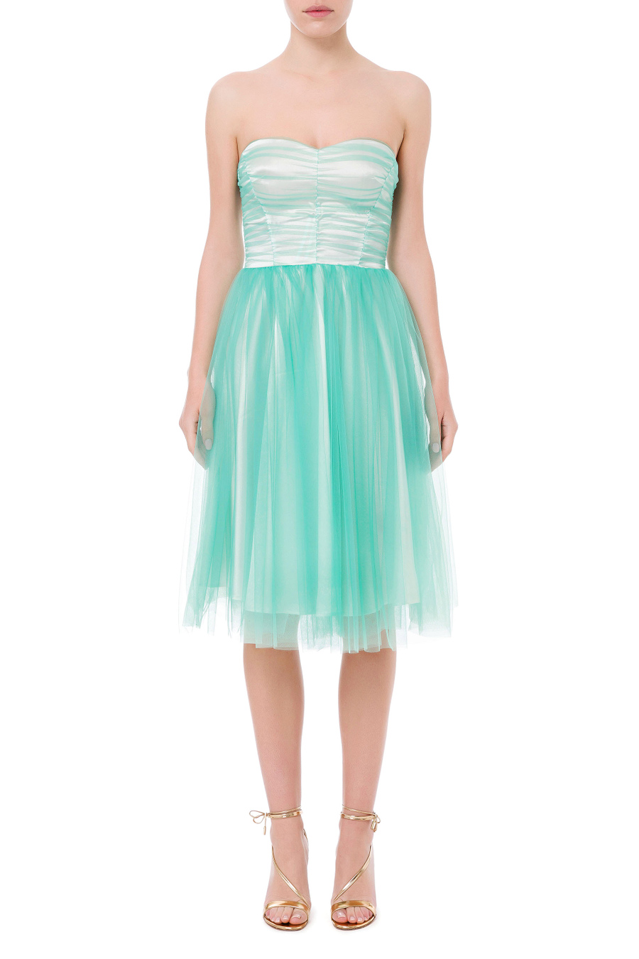 Abito lungo Red Carpet in tulle - Elisabetta Franchi® Outlet