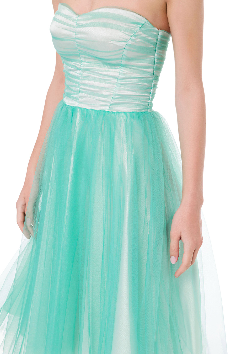 Abito lungo Red Carpet in tulle - Elisabetta Franchi® Outlet