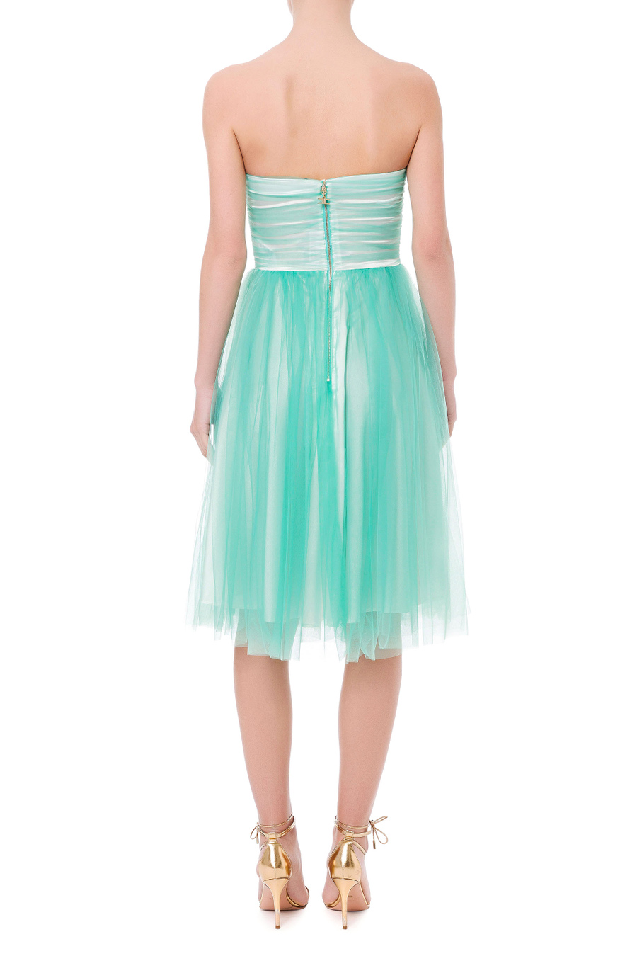 Abito lungo Red Carpet in tulle - Elisabetta Franchi® Outlet