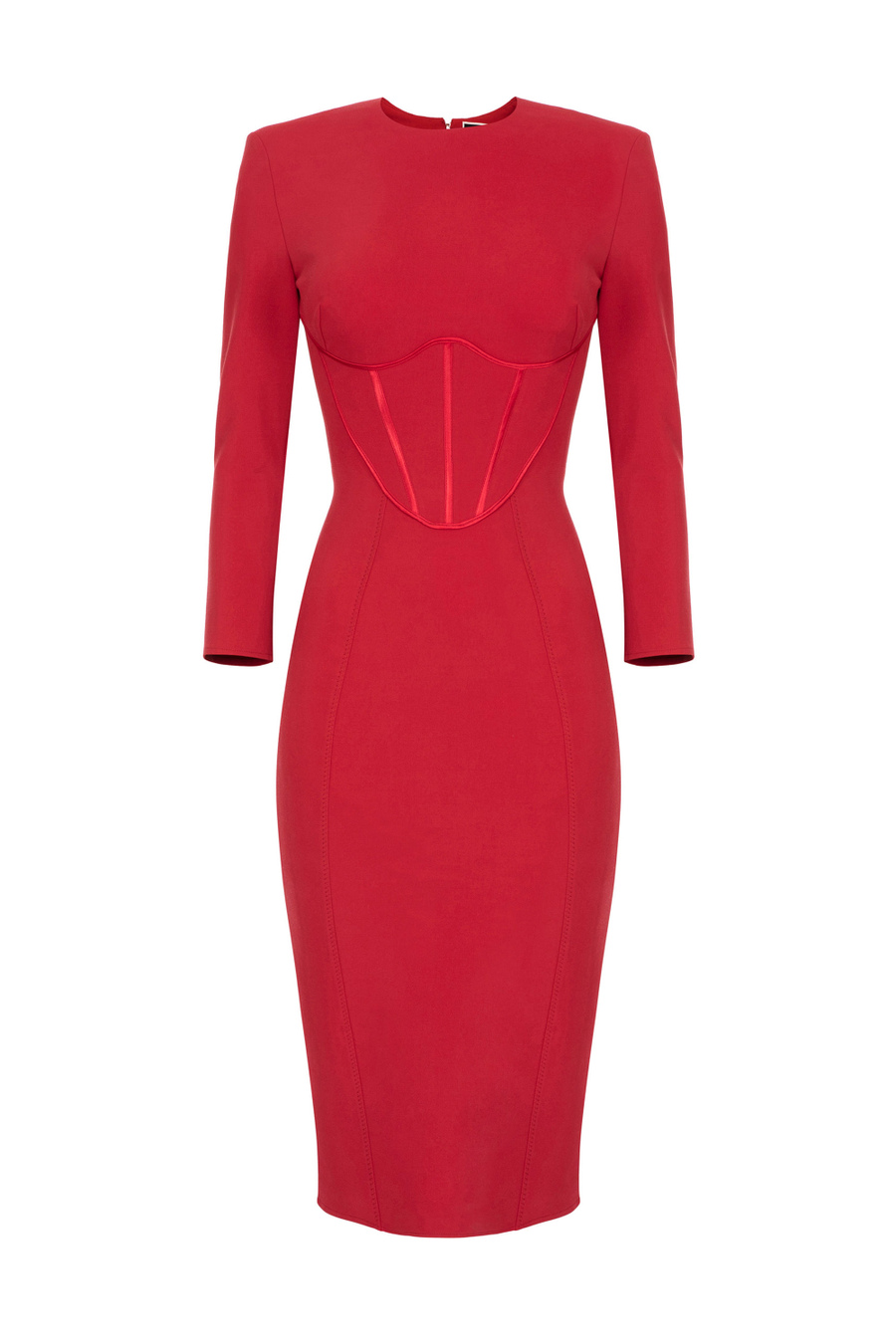 Robe fourreau bustier en viscose - Elisabetta Franchi® Outlet