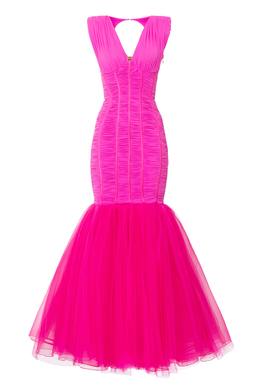 Abito red carpet in tulle - Elisabetta Franchi® Outlet