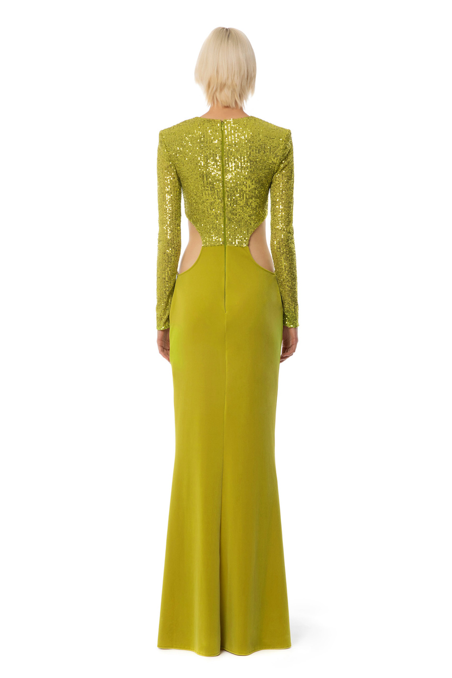 Robe Red Carpet en sequins et velours - Elisabetta Franchi® Outlet