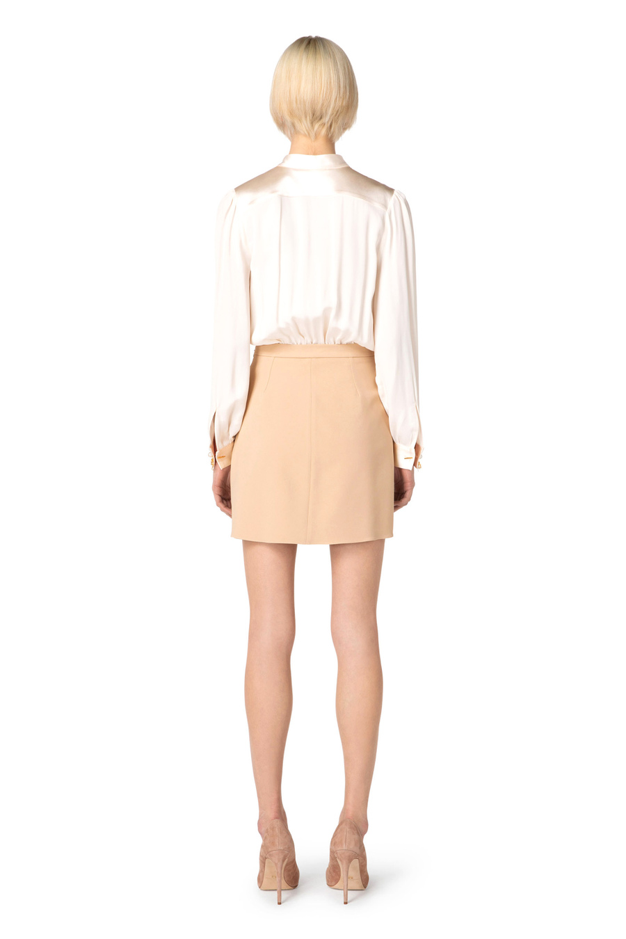 Miniabito in viscosa con pettorina - Elisabetta Franchi® Outlet