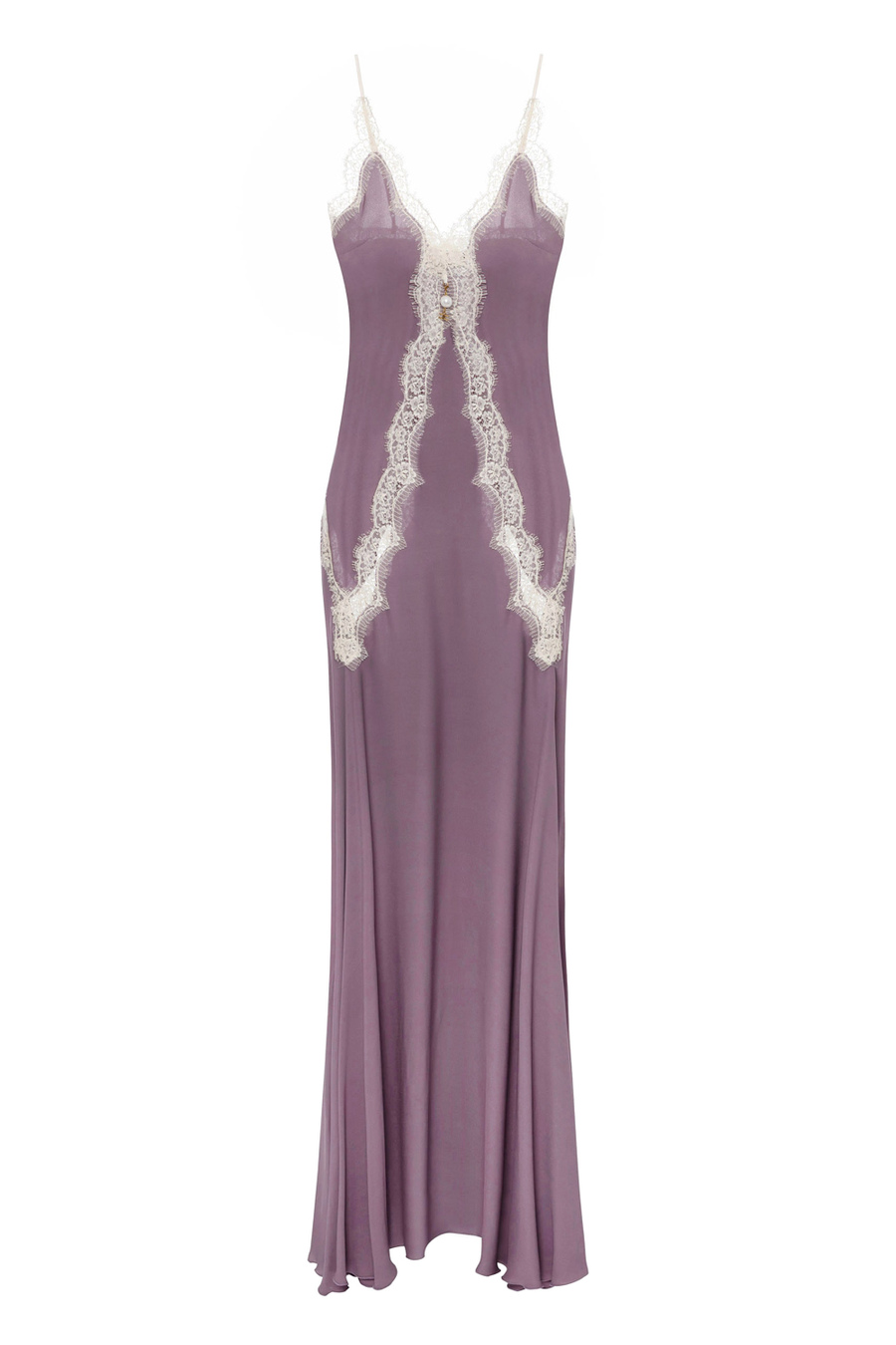 Red Carpet lingerie dress in viscose fabric with lace - Elisabetta Franchi® Outlet