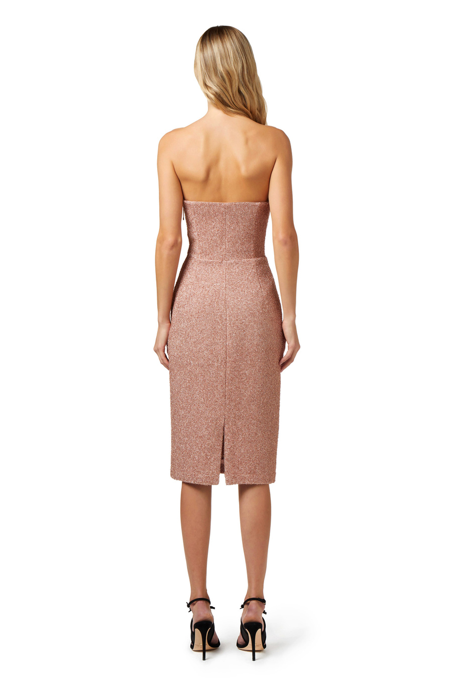 Midi dress in lurex tweed fabric - Elisabetta Franchi® Outlet