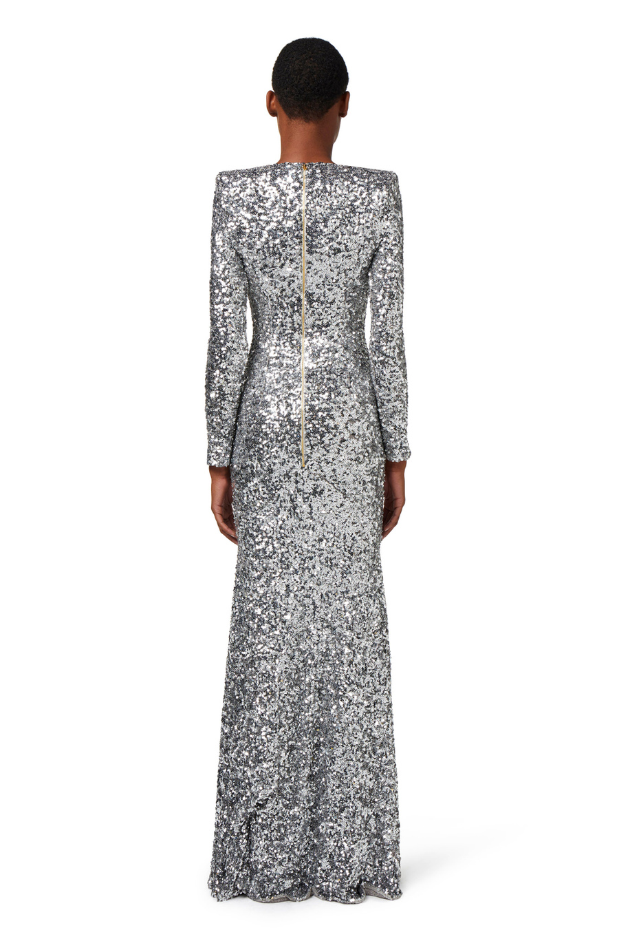 Red carpet dress in sequins - Elisabetta Franchi® Outlet