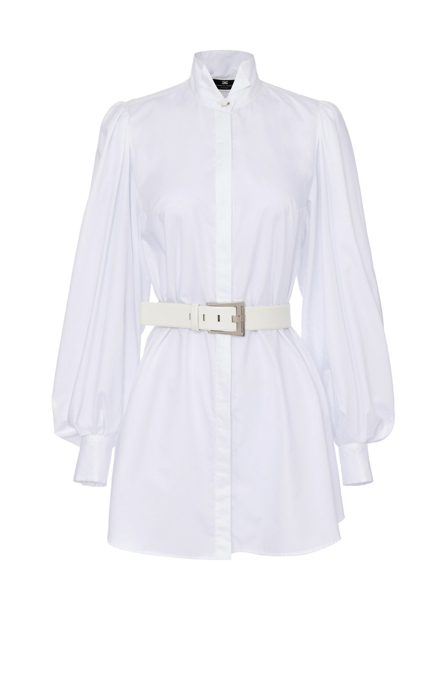 Cotton poplin shirt mini-dress - Elisabetta Franchi® Outlet