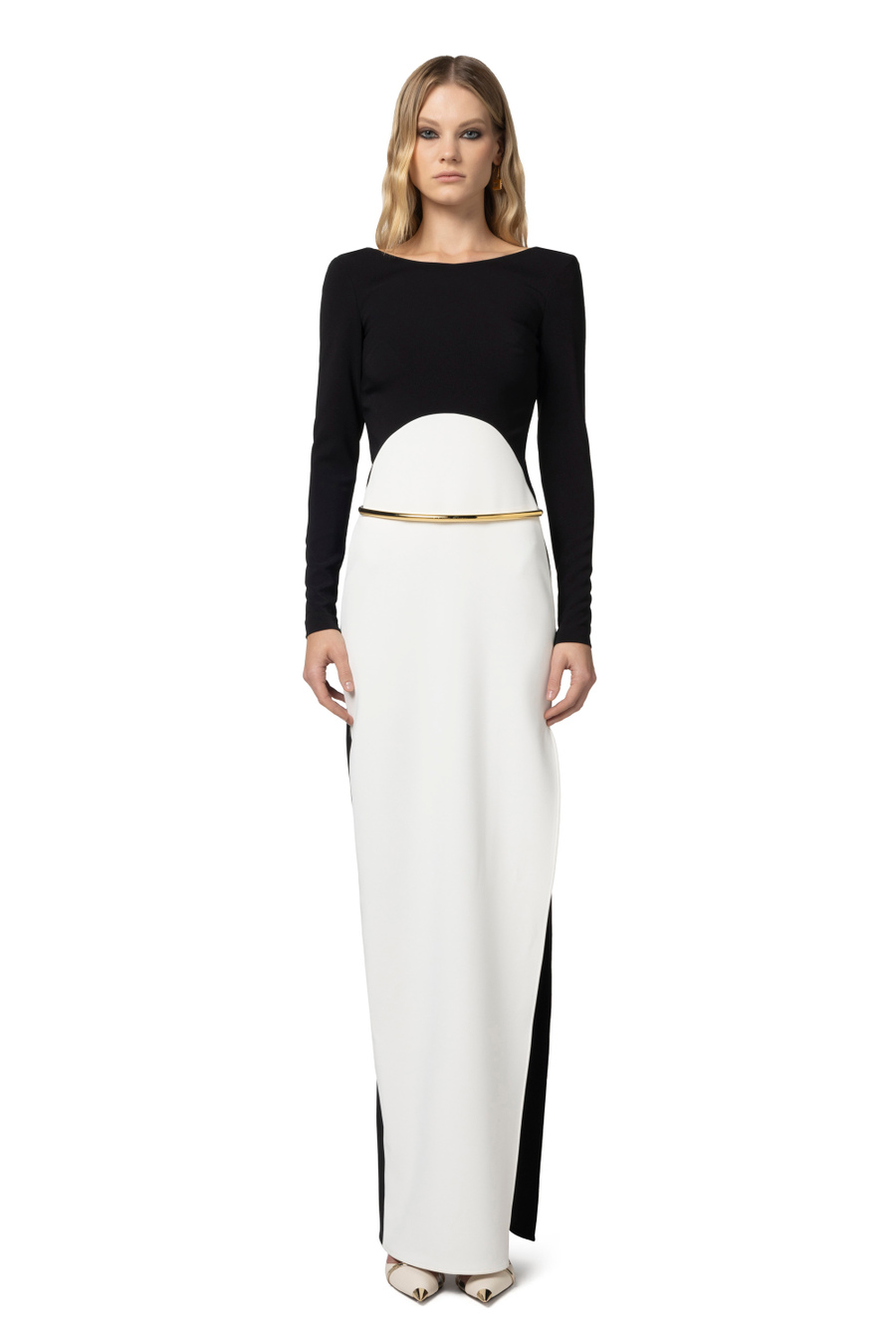Two-tone red carpet dress - Elisabetta Franchi® Outlet