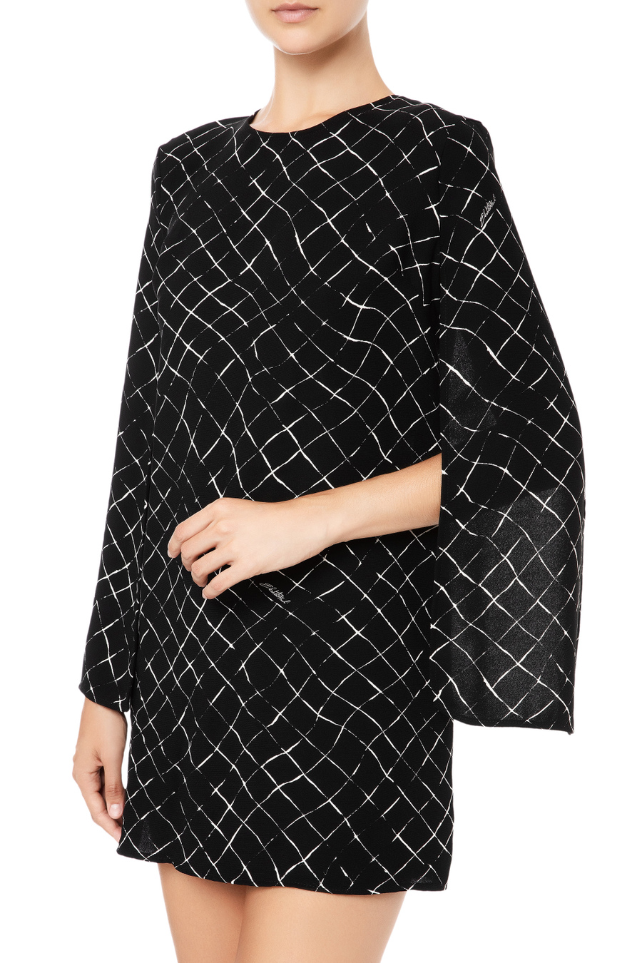 Dress with open sleeves - Elisabetta Franchi® Outlet