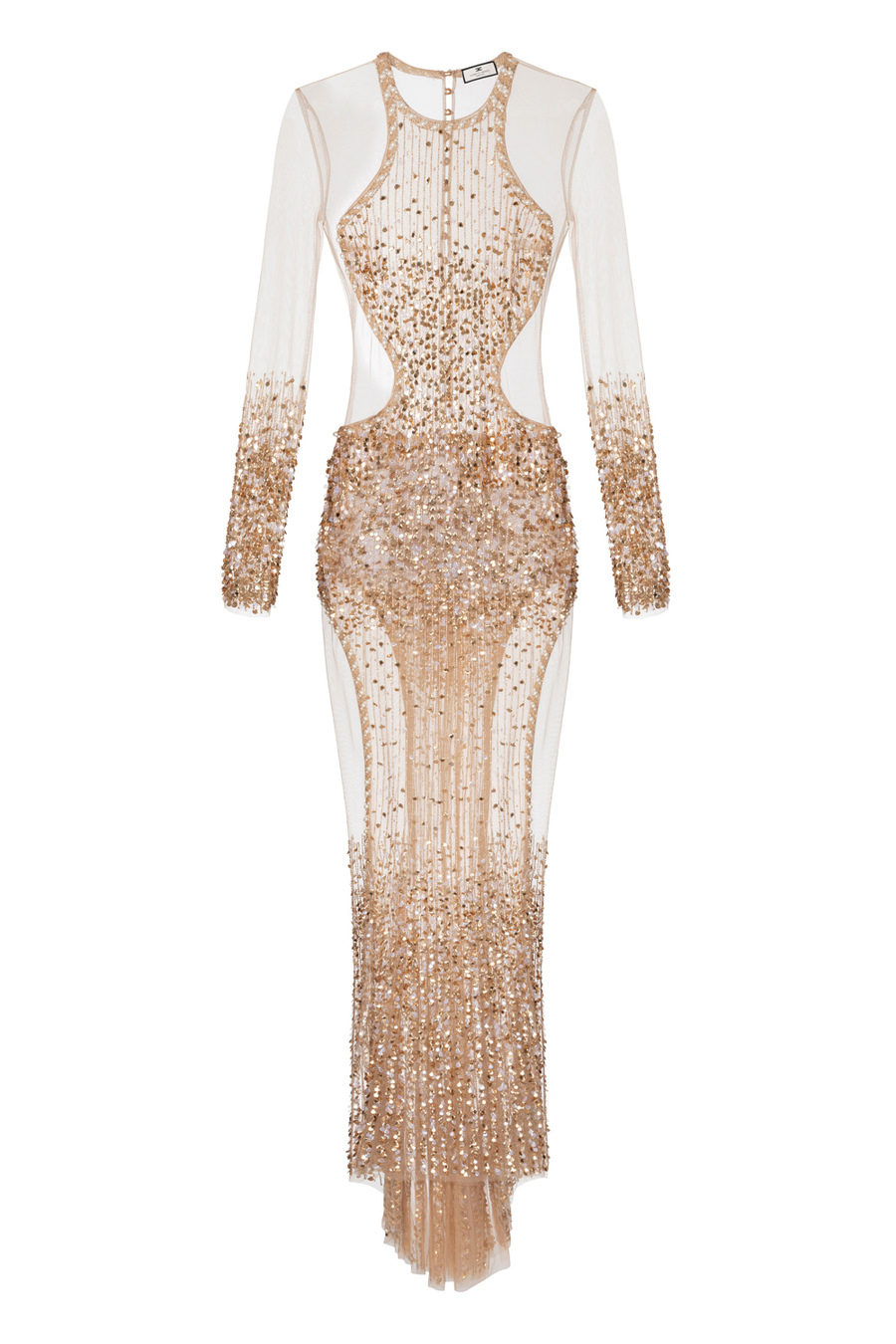 Red Carpet embroidered mermaid line dress - Elisabetta Franchi® Outlet