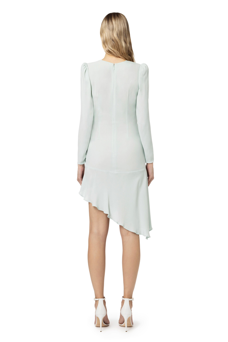 Midi dress in viscose georgette fabric - Elisabetta Franchi® Outlet