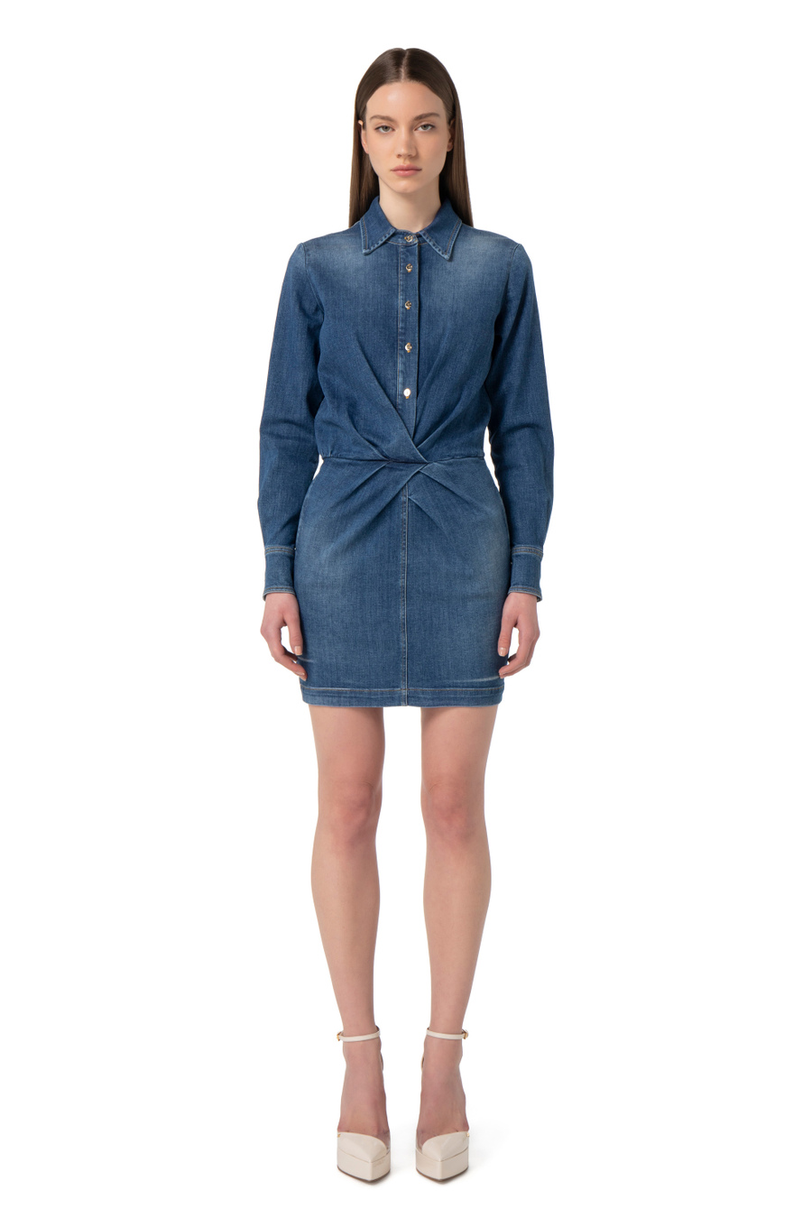 Mini-robe en jean - Elisabetta Franchi® Outlet