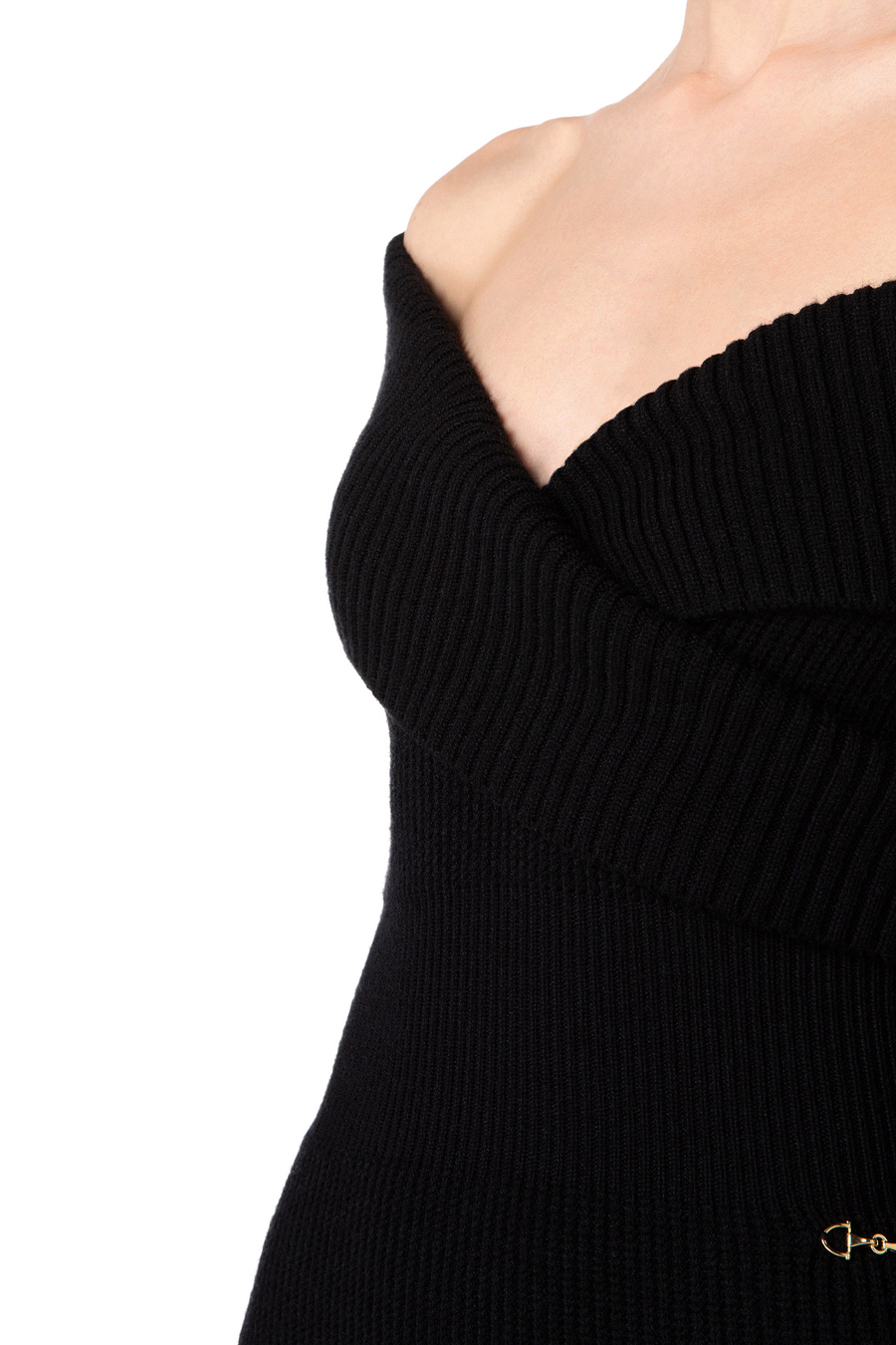 Robe en tricot avec jupe à godets - Elisabetta Franchi® Outlet