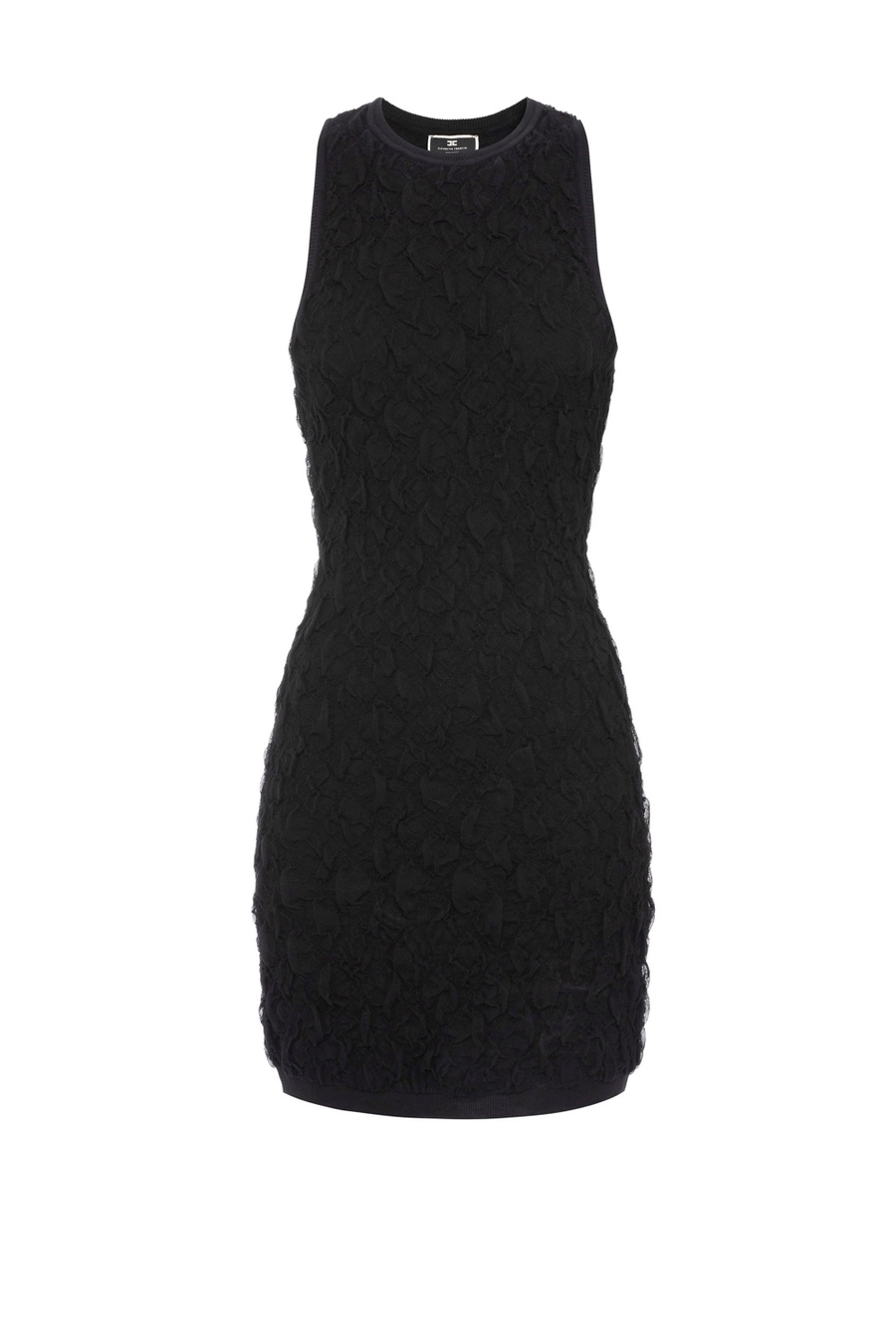Embossed viscose mini-dress - Elisabetta Franchi® Outlet