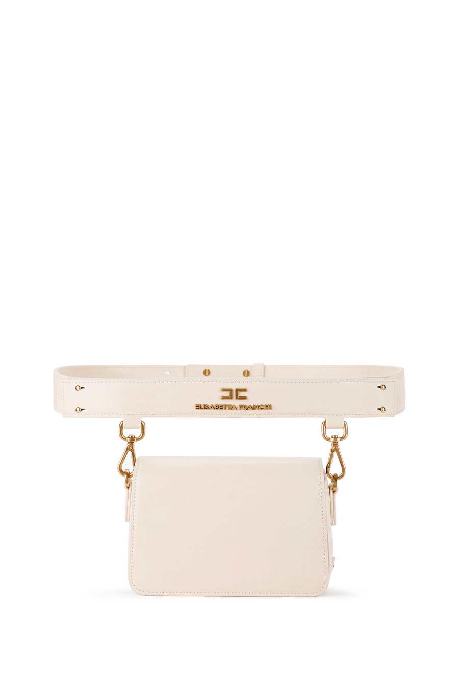 Belt bag with snap-hooks - Elisabetta Franchi® Outlet