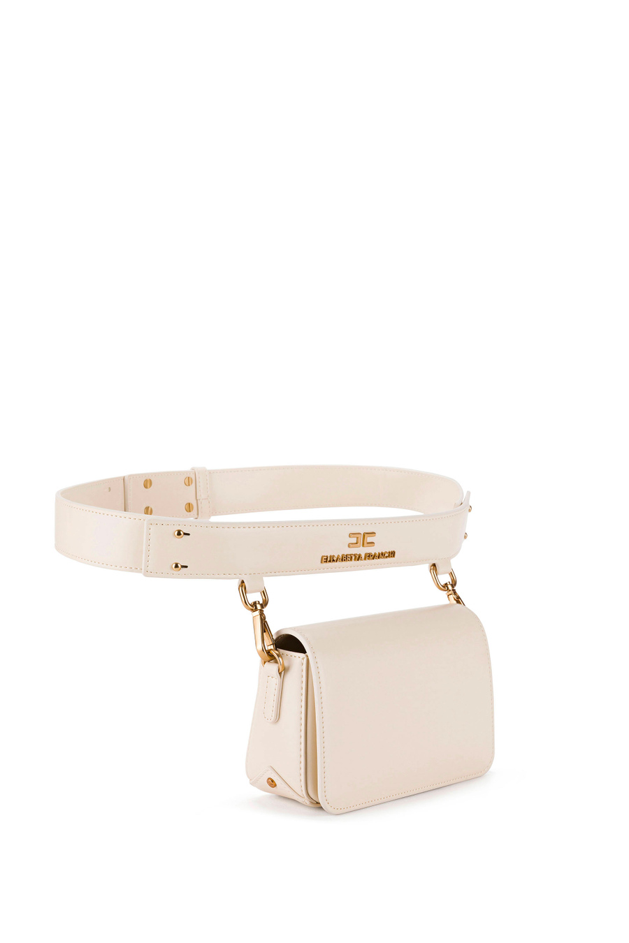 Belt bag with snap-hooks - Elisabetta Franchi® Outlet