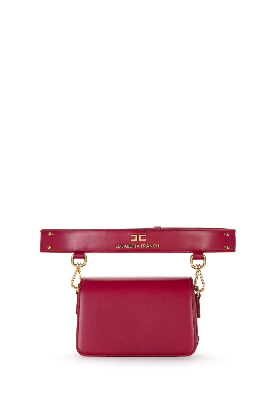 Belt bag with snap-hooks - Elisabetta Franchi® Outlet