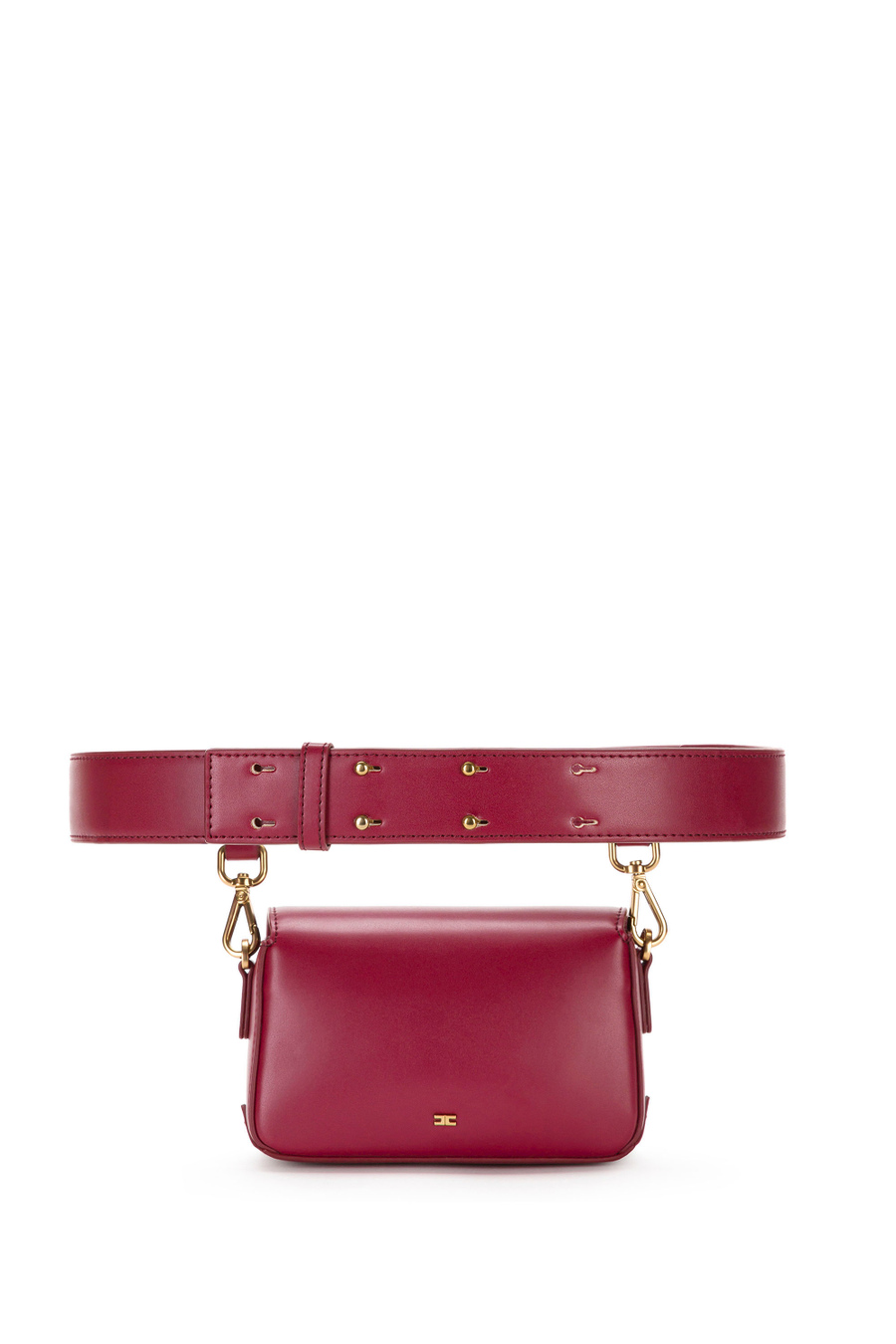 Belt bag with snap-hooks - Elisabetta Franchi® Outlet